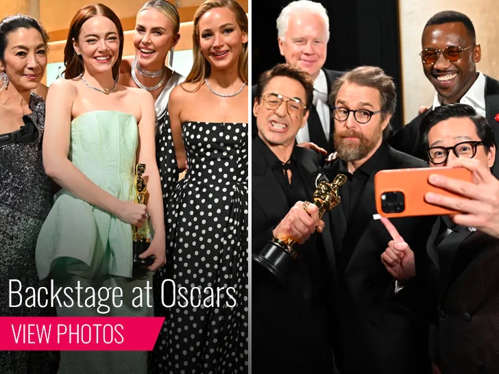 Backstage at the Oscars