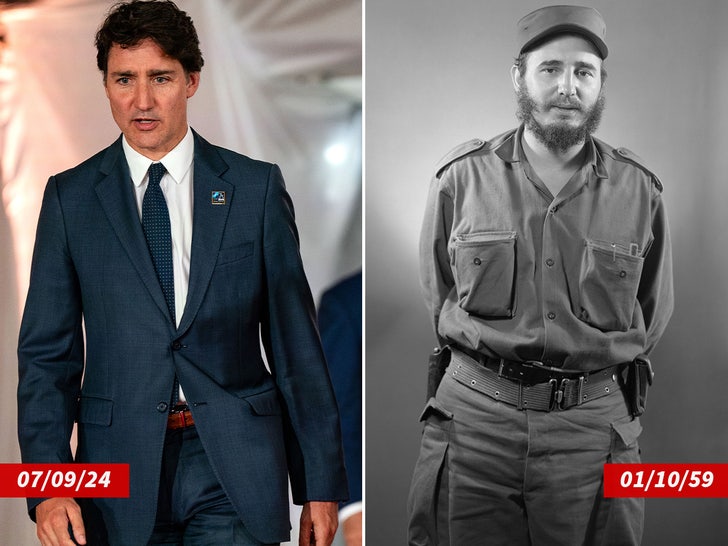 justin trudeau fidel castro side by side