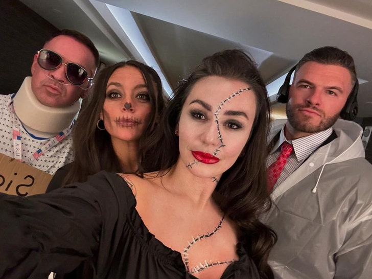 Mike Sorrentino, JWoww, Sammi Sweetheart y Zack Clayton Halloween