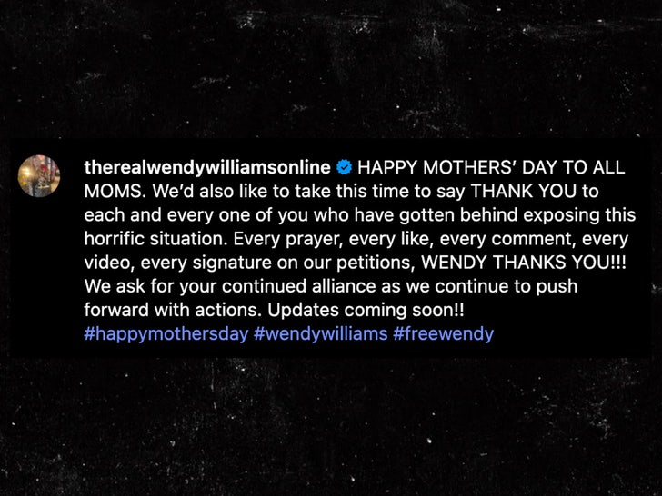 wendy williams mothers day instagram sub