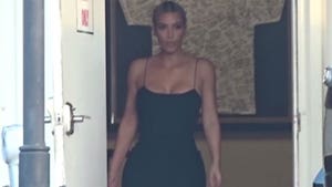 Kim Kardashian Touches Down for Serena's Wedding
