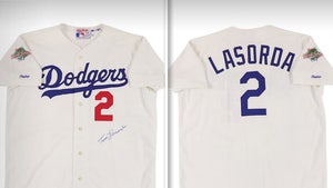 Tommy Lasorda's Dodgers Jersey From Kirk Gibson Walk-Off W.S. HR Hits Auction!!