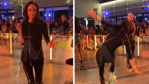 Bethenny Frankel Takes A Hard Fall While Roller Skating
