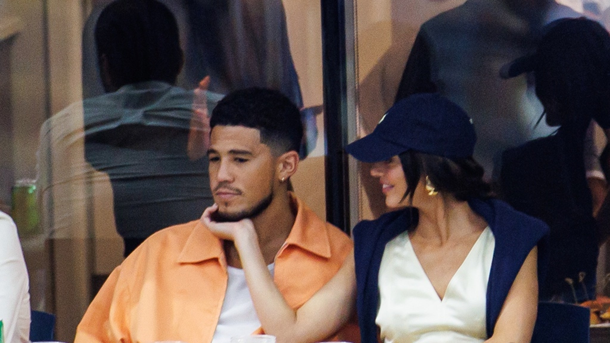 Kendall Jenner and Devin Booker -- PDA at U.S. Open