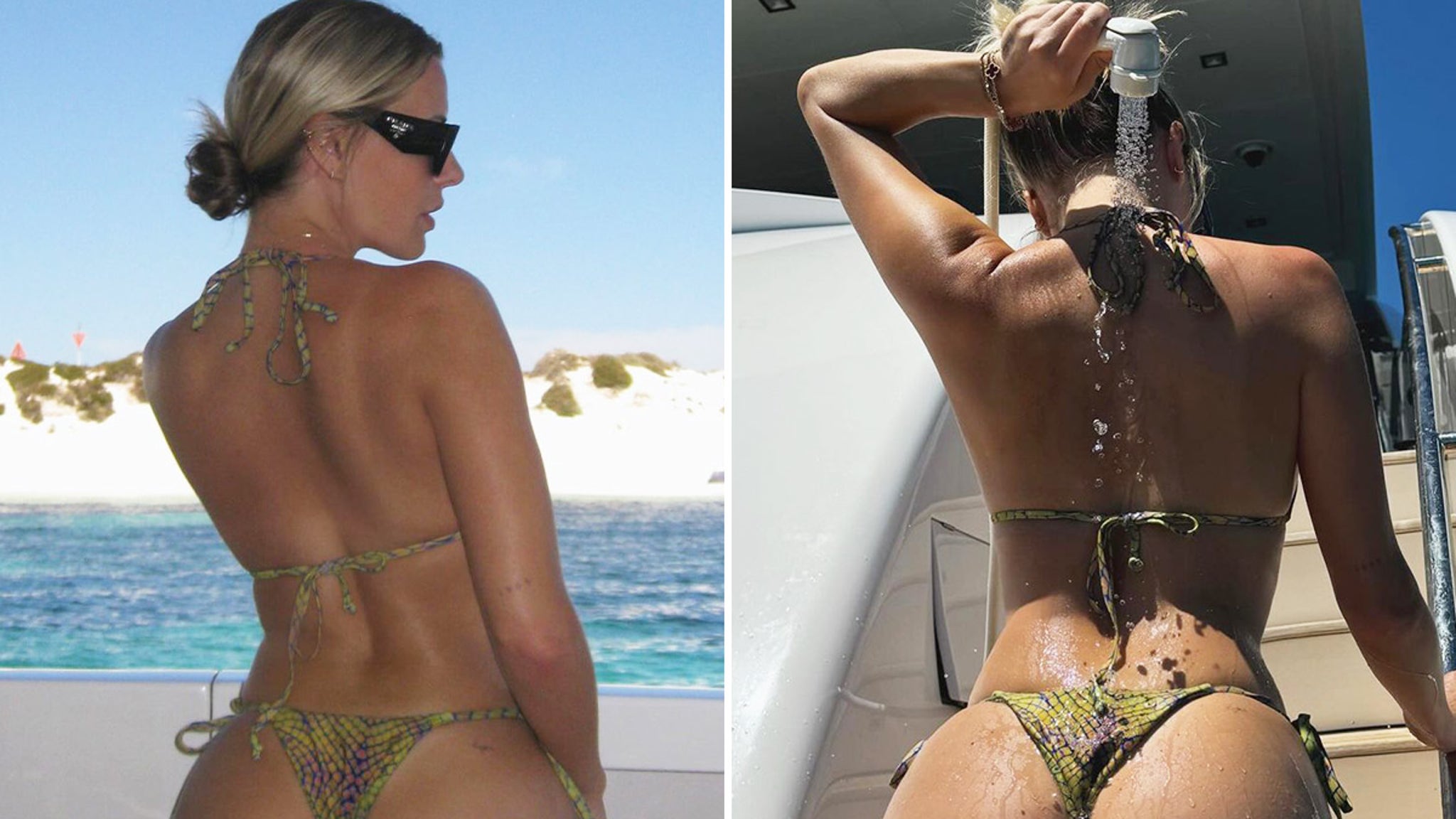 Corinna Kopf Booty Ful Boat Shots In Australia