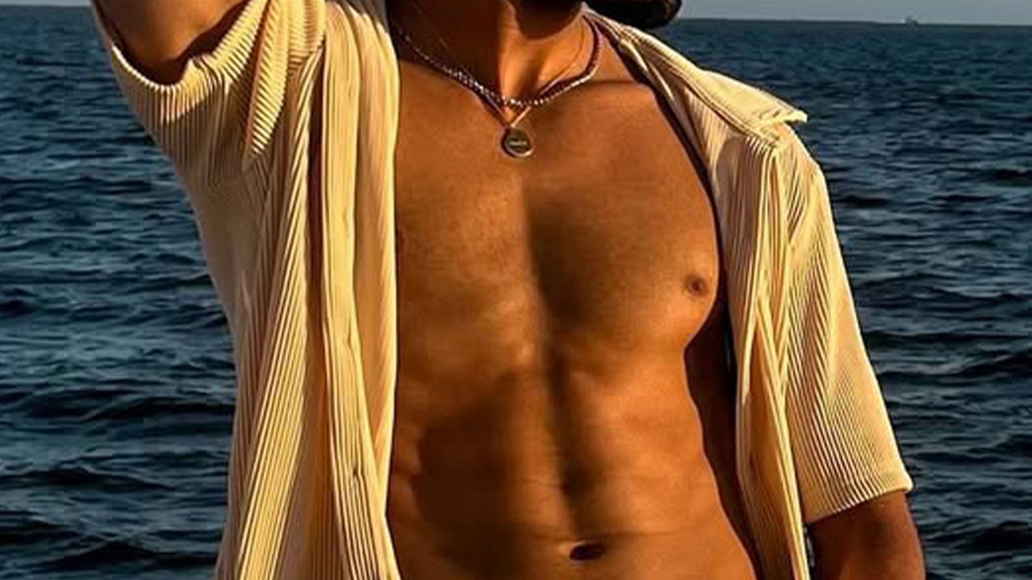 Guess Which Sexy Singer Hit The Water In His Calvin Undies!