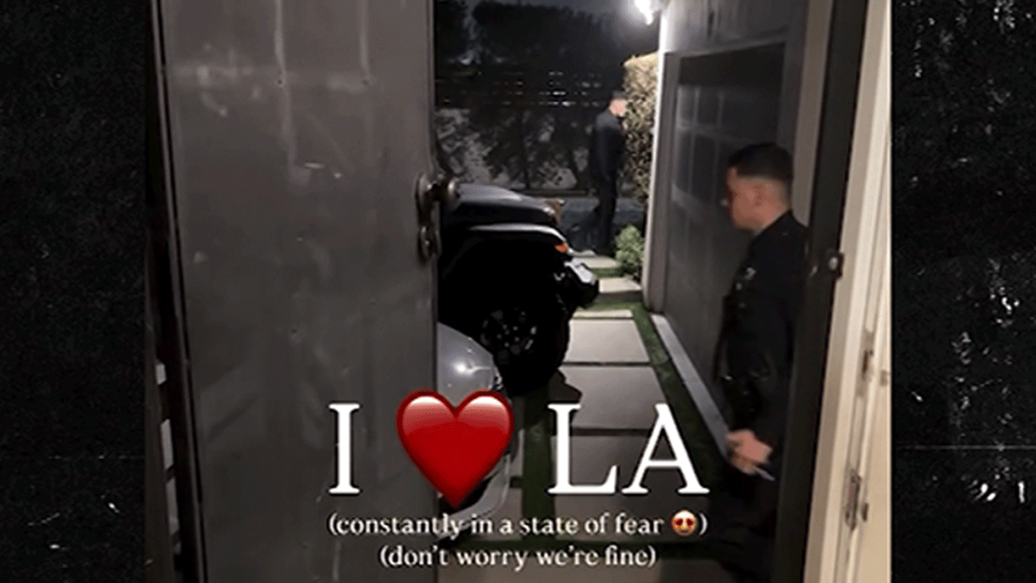 Trespasser Nabbed Outside Madison Wyborny & Leah Peters' L.A. Home, on Camera