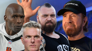 chuck norris, chad ochocinco, pat mcafee eddie hall main getty