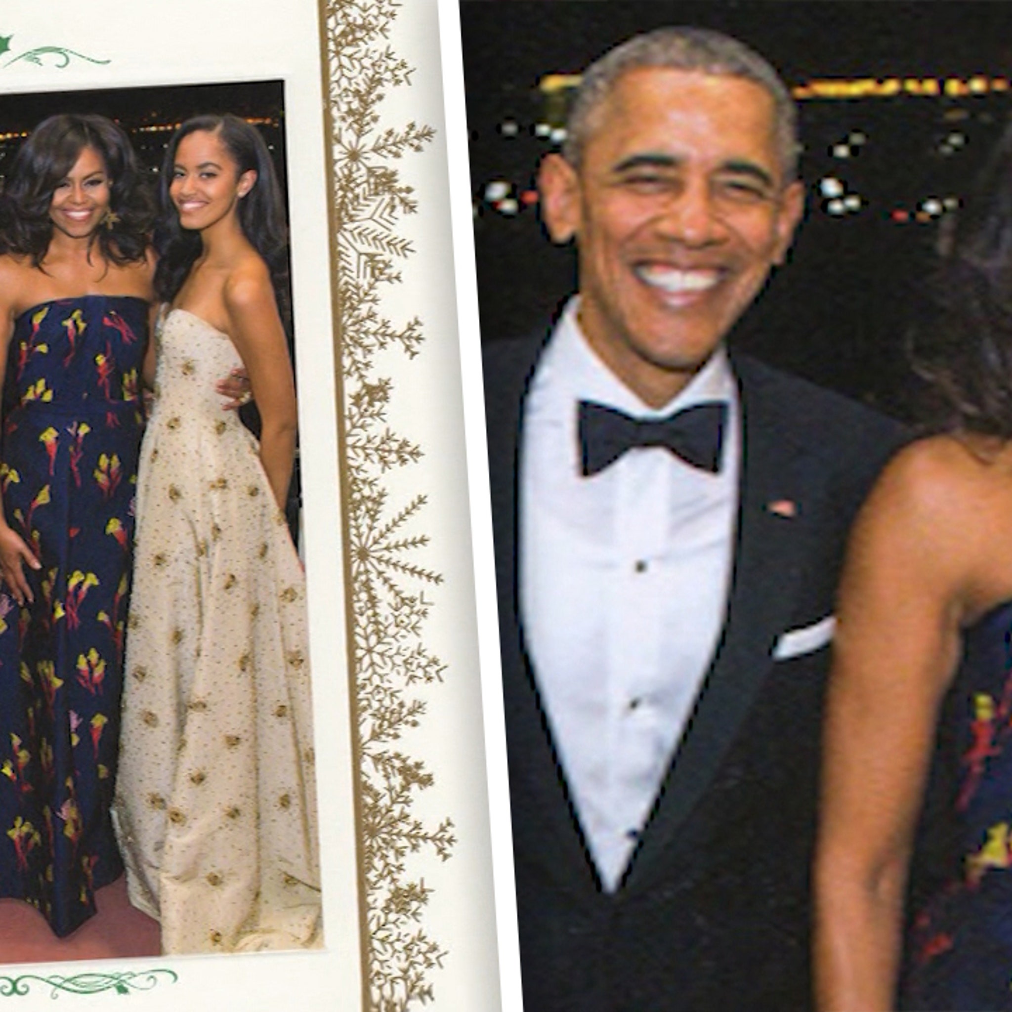 Obama Family Christmas Card(02)