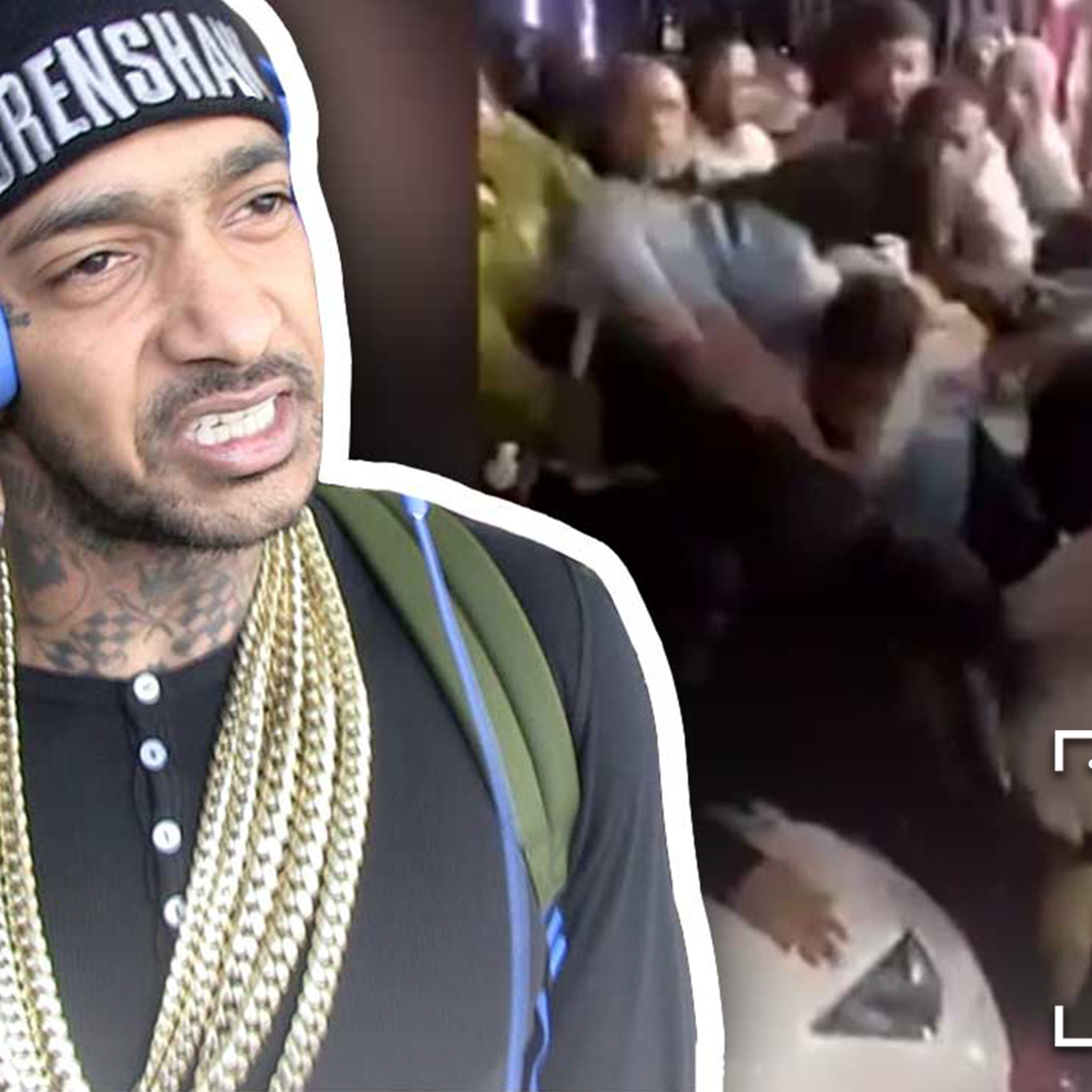 Nipsey Hussle Says He Wasn't Going To Jump In Lakers-Rockets Brawl, 'Hell  Nah!