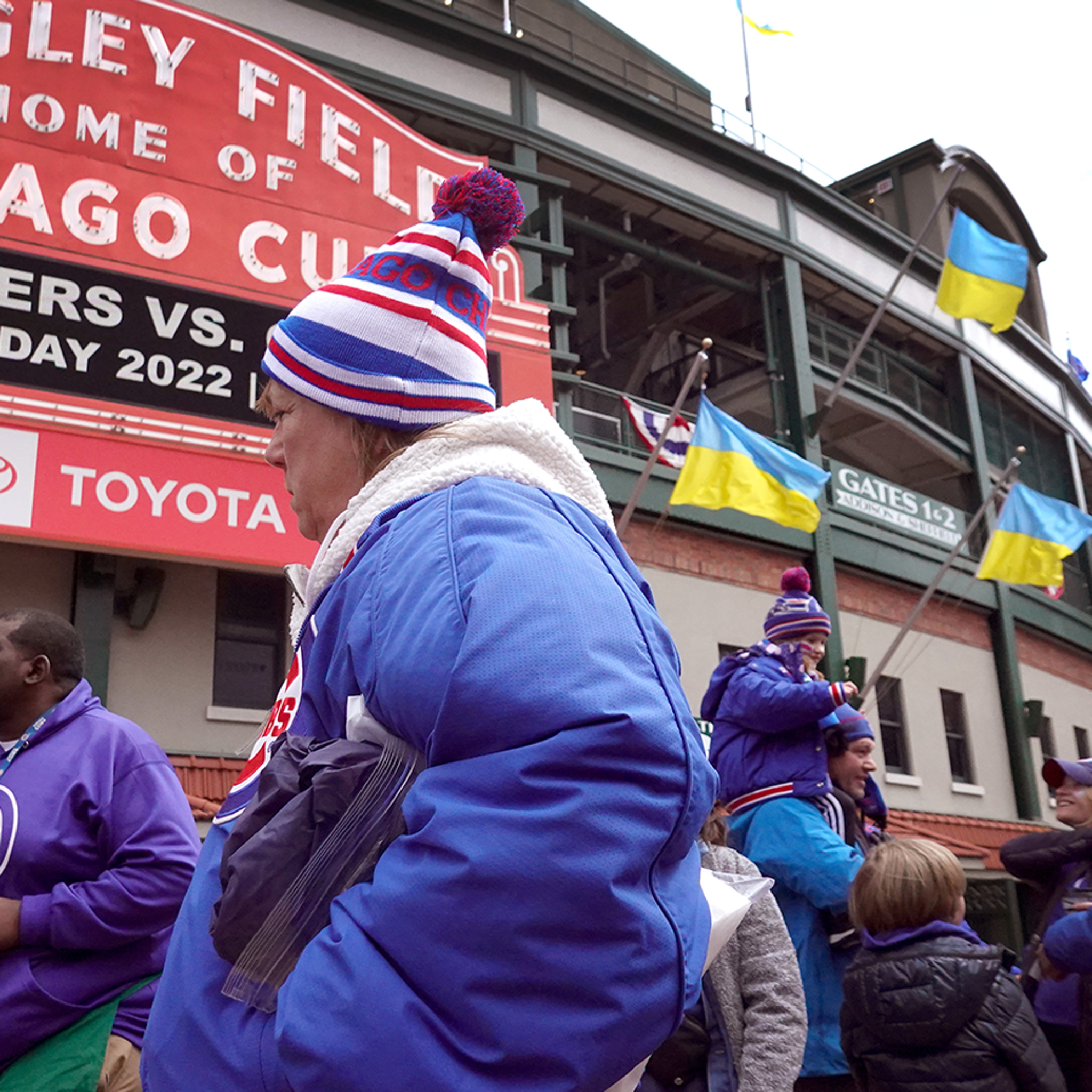 Cubs Fly Ukrainian Flags At Wrigley On Opening Day, Support War
