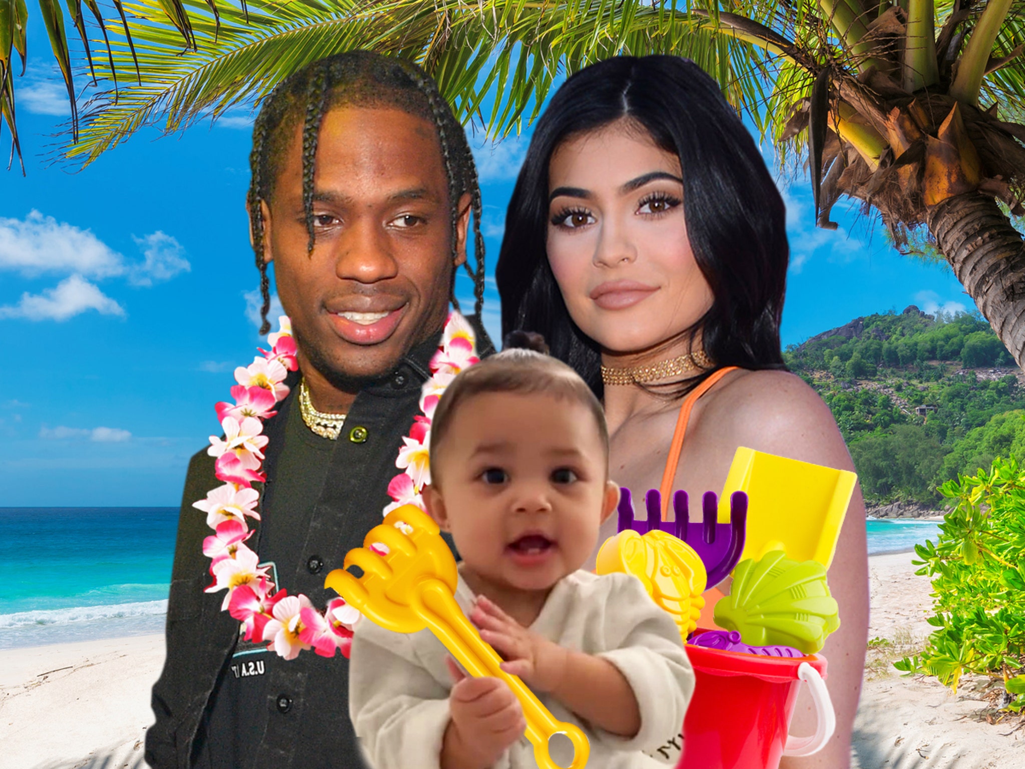 Kylie Jenner Shares Photos From Family Vacation With Stormi and Travis Scott