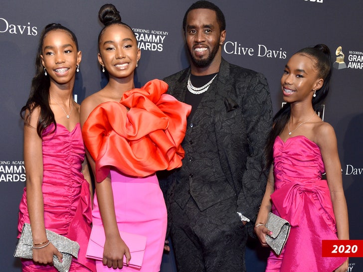 Diddy's Twin Daughters In California Under Care of Late Mother Kim Porter's Pal