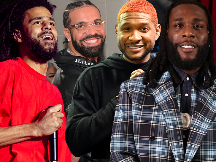 J. Cole, Drake, Usher, Burna Boy