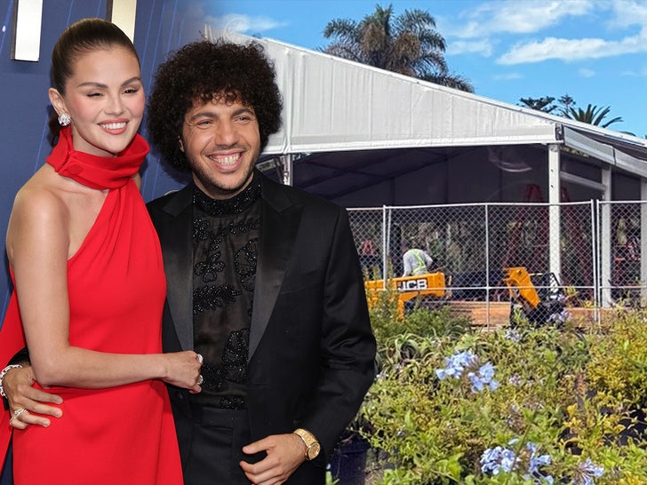 Selena Gomez & Benny Blanco Prep for Santa Barbara Wedding