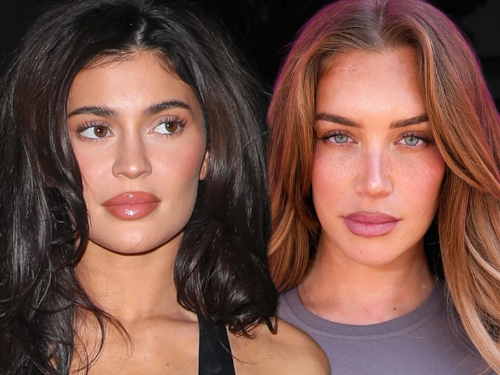 kylie jenner Stassie Karanikolaou getty comp