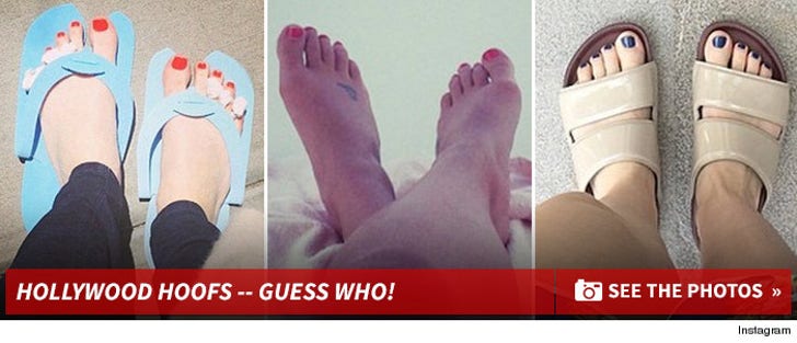 Hollywood Hoofs -- Guess Whose Pedicured Pics!