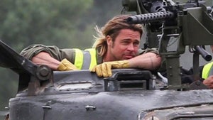 Brad Pitt -- Makes Badass Tank Way More Badasser