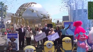 Gov. Gavin Newsom Announces CA Reopening at Universal Studios