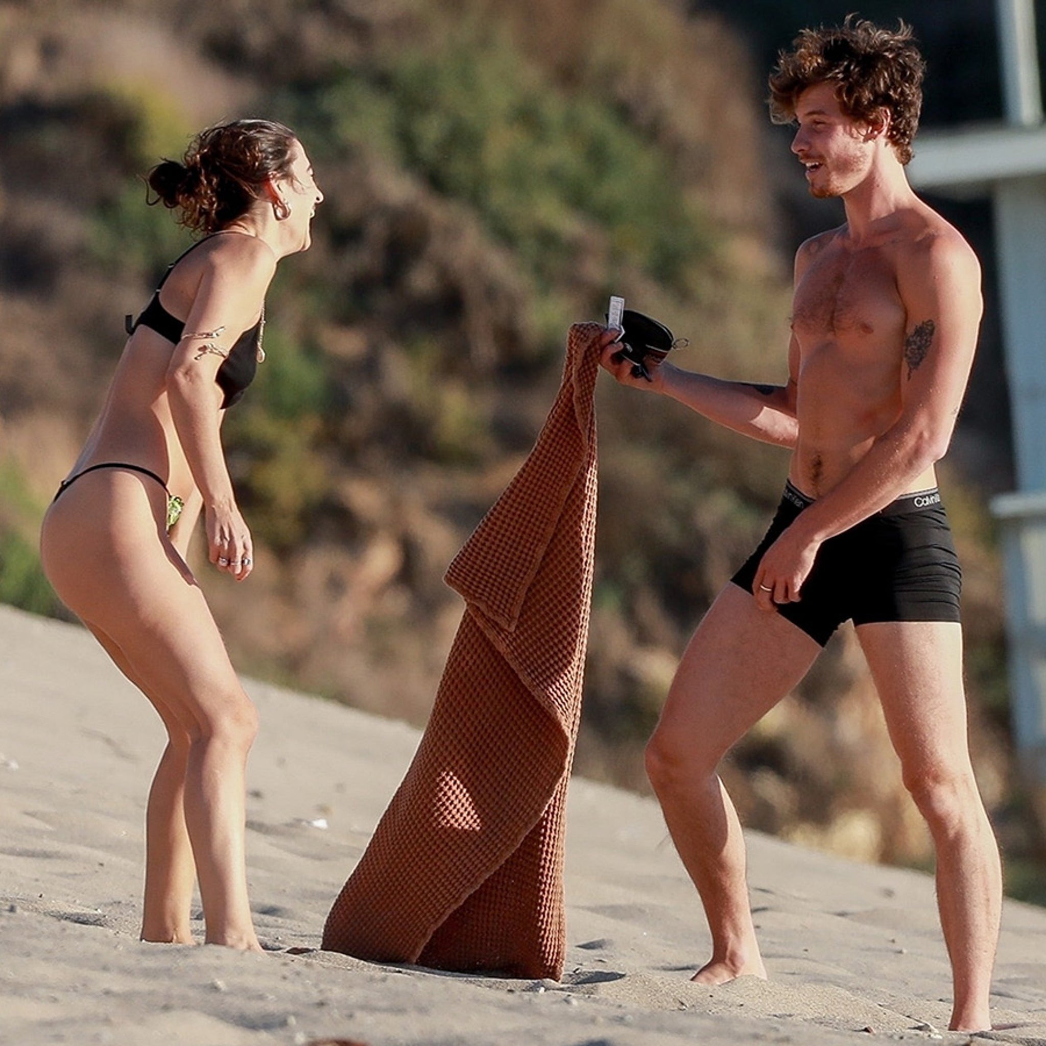Shawn Mendes Strips Down To Underwear With Possible New Girlfriend In Malibu