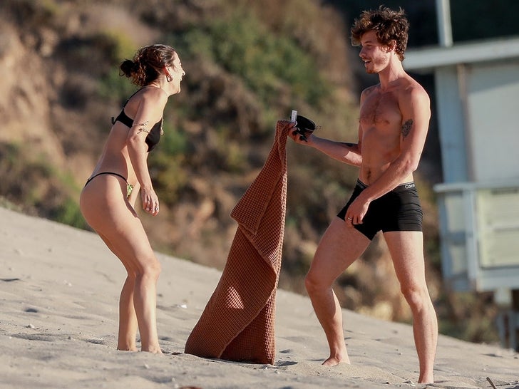 Shawn Mendes Strips Down With Possible GF In Malibu