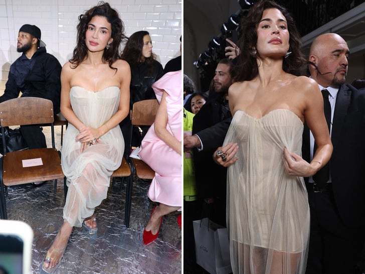 Kylie Jenner Stuns At Jean Paul Gaultier Show At PFW