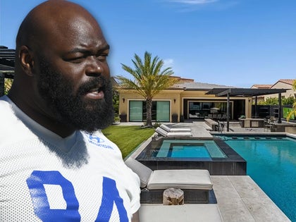 AShawn Robinson With His California House And Pool