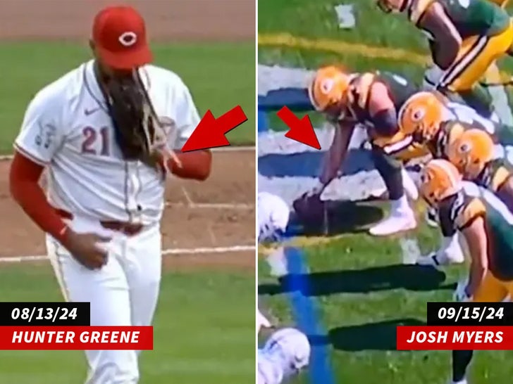 players vomiting side by side hunter grene josh myers