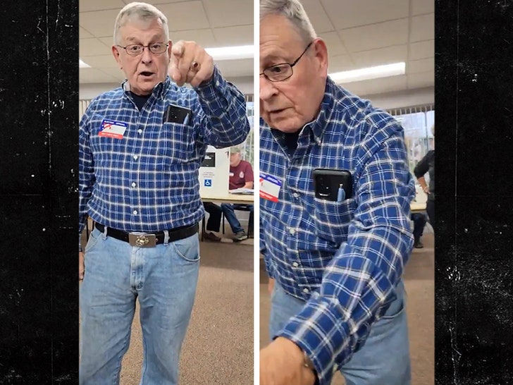 Trump Supporter Beefs With Poll Workers Over MAGA Hat in Michigan, on Video