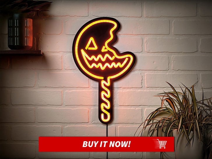 Trick-R-Treat-Lollipop-Neon-Led-Light-Up-Sign-Horror-Movie-Halloween-Decor-Main