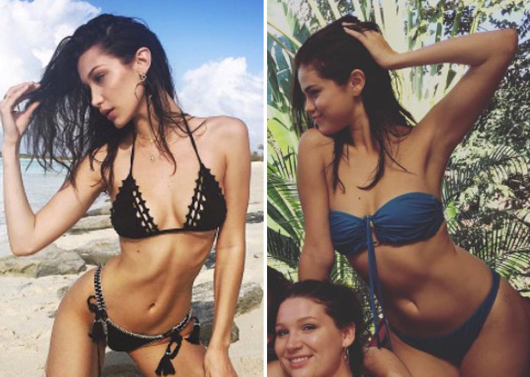 Hotter for the Weeknd? Bella Hadid (20) vs. Selena Gomez (24)