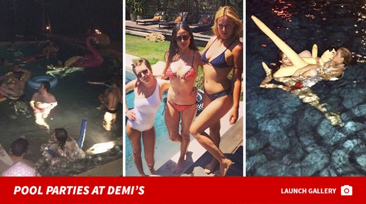 Pool Parties at Demi's