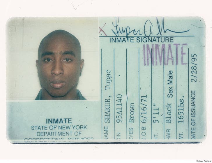 Tupac s First Prison I D Card From 1995 Up For Auction 