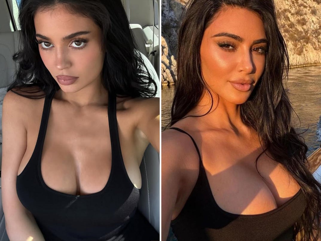 Kylie Jenner vs. Kim Kardashian -- Black Tank Babes Edition