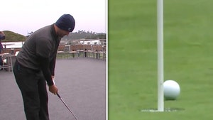 Tony Romo Hits Absurd Chip Shot From Hospitality Tent At Golf Pro-Am