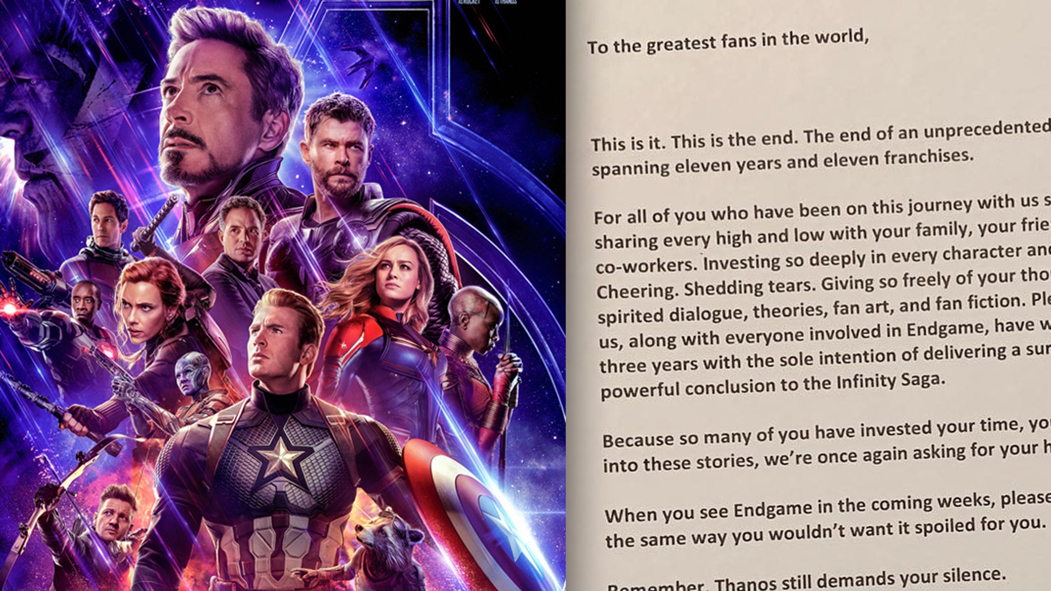 frø På forhånd lovende Avengers: Endgame' Directors Beg Fans Not To Share Spoilers
