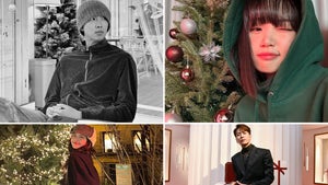 K-Pop Idols Spread Holiday Cheer With Festive Shots