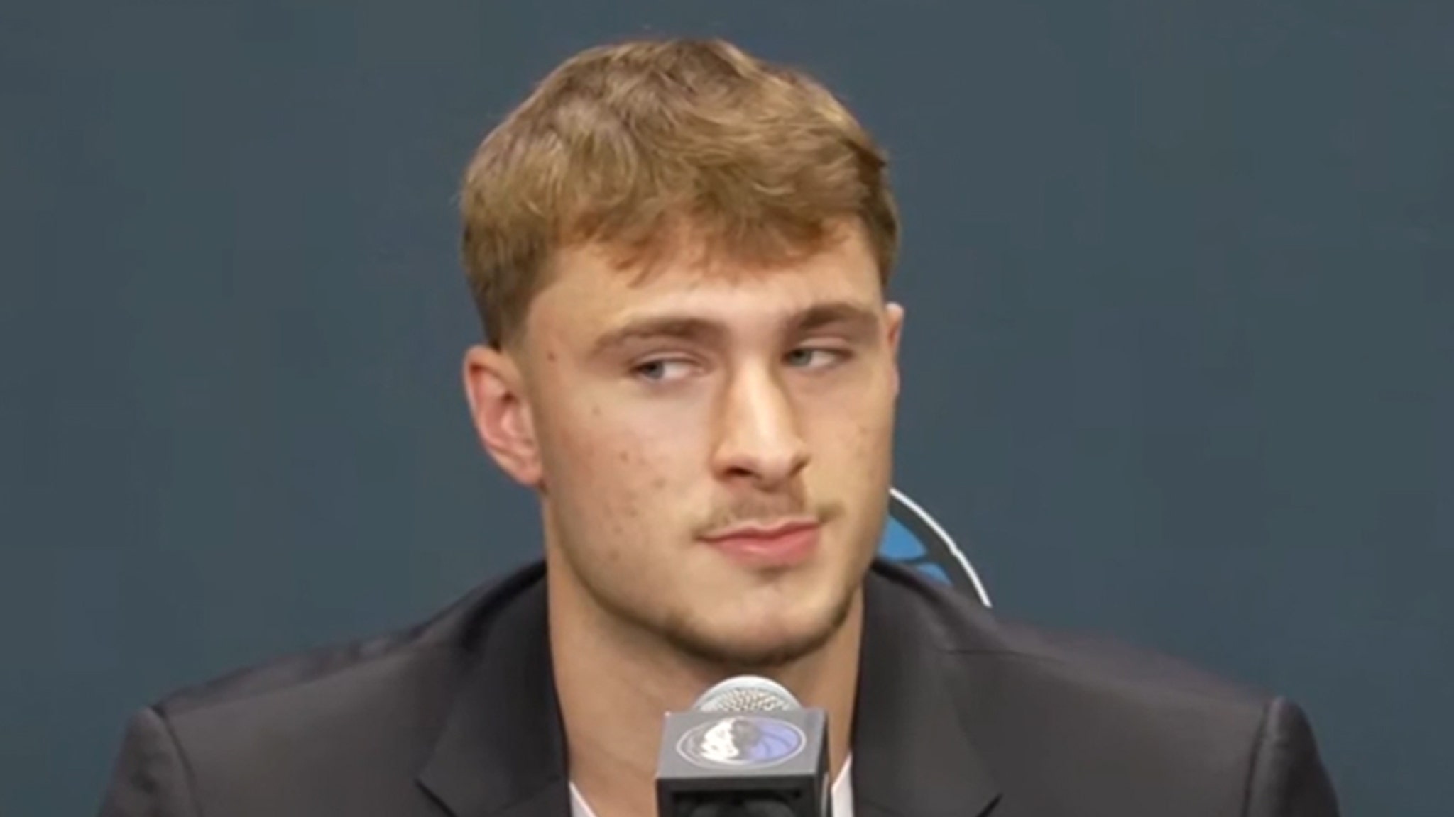 Cooper Flagg Appears To Side-Eye Nico Harrison During Luka Doncic Mention At Presser
