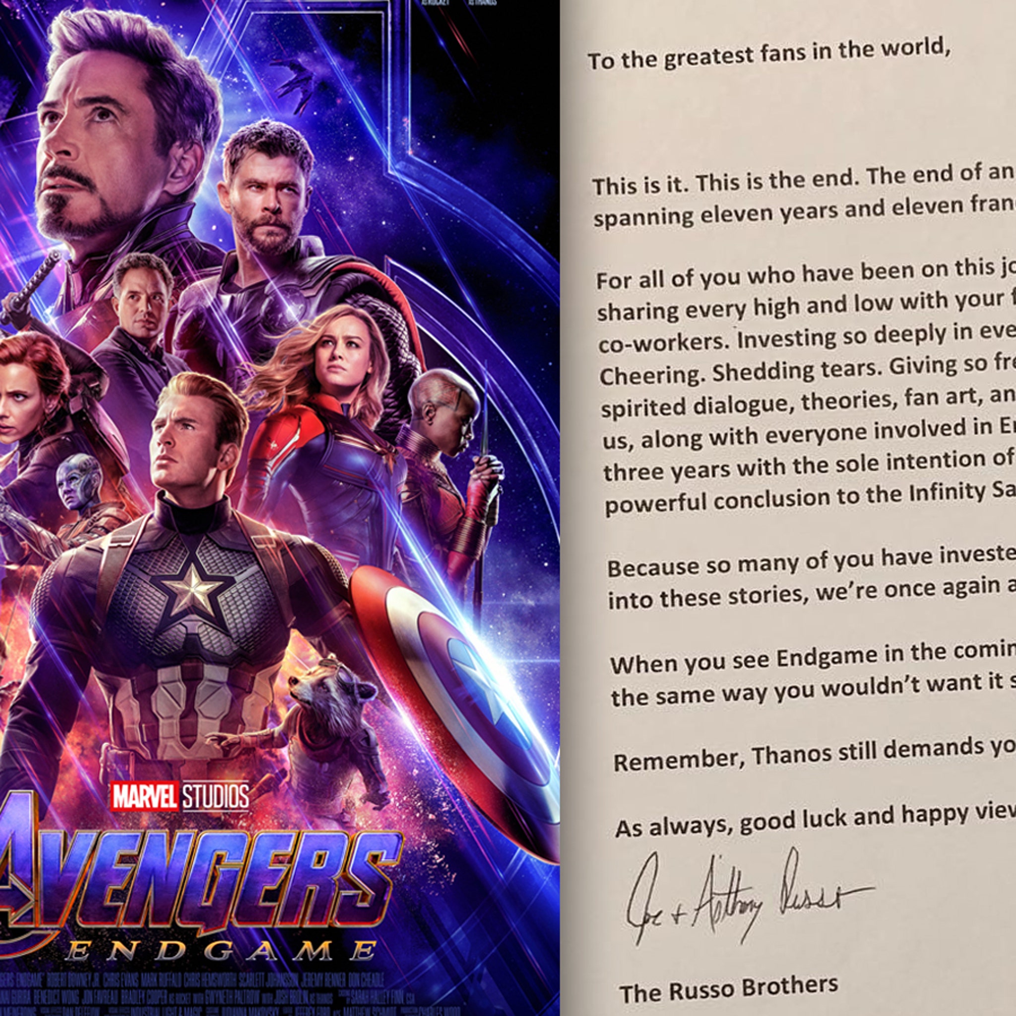 Avengers: Endgame' Directors Beg Fans Not To Share Spoilers