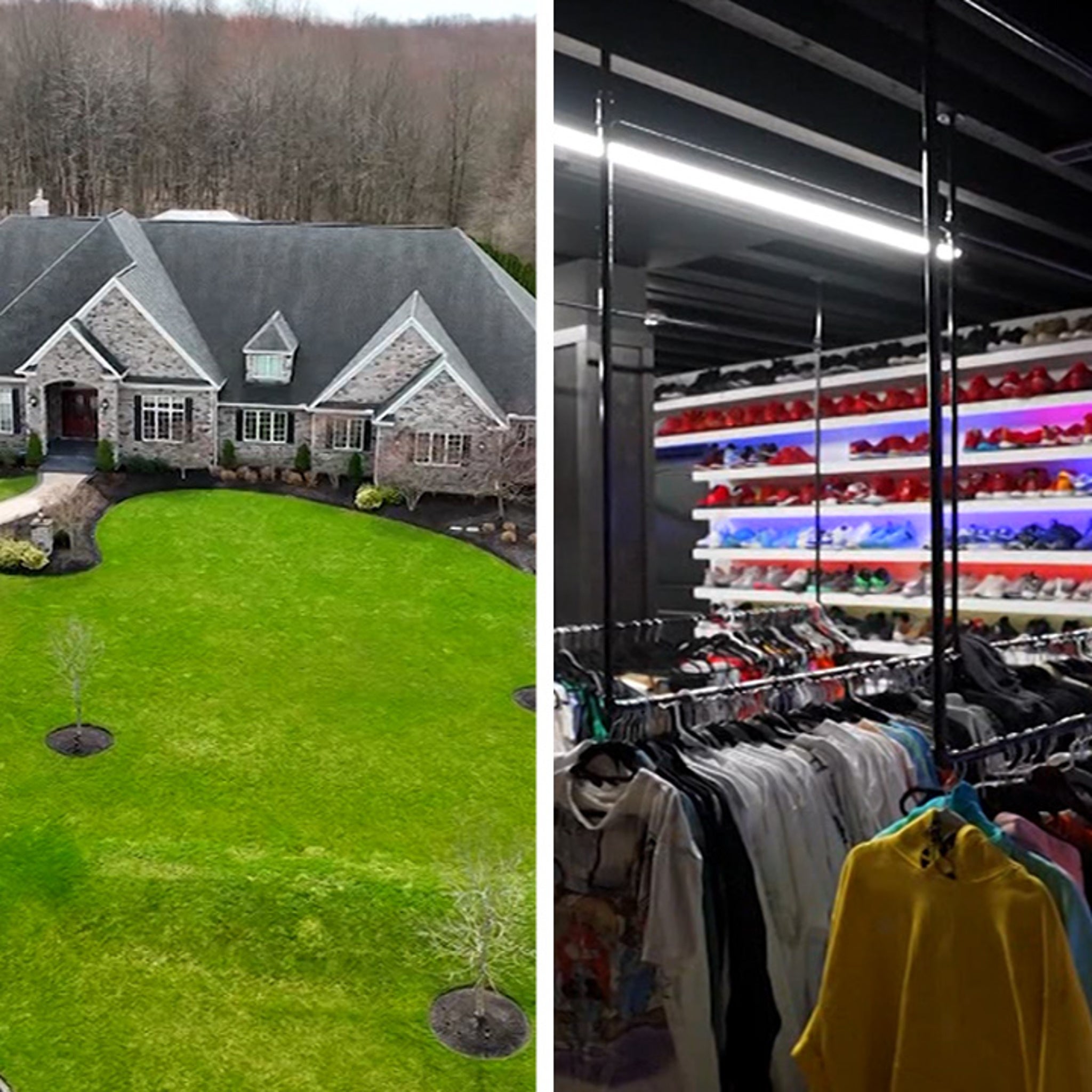 Odell Beckham's Ohio Mansion W/ Insane Sneaker Closet Hits The