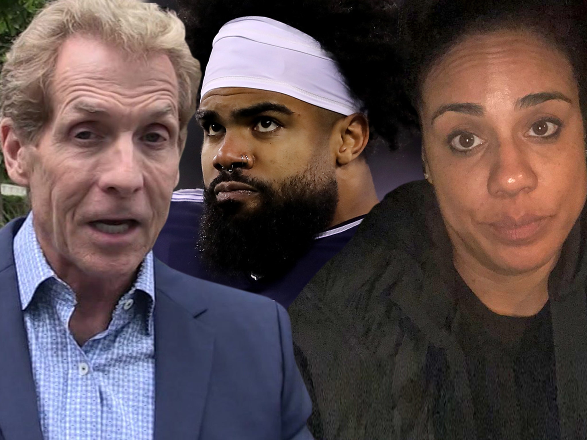 VIDEO: Skip Bayless Throws Ezekiel Elliott Jersey in Trash After Cowboys'  Loss to the Vikings