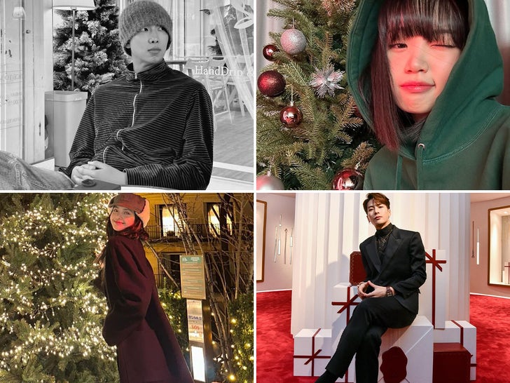 K-Pop Idols Diving Into The Christmas Spirit