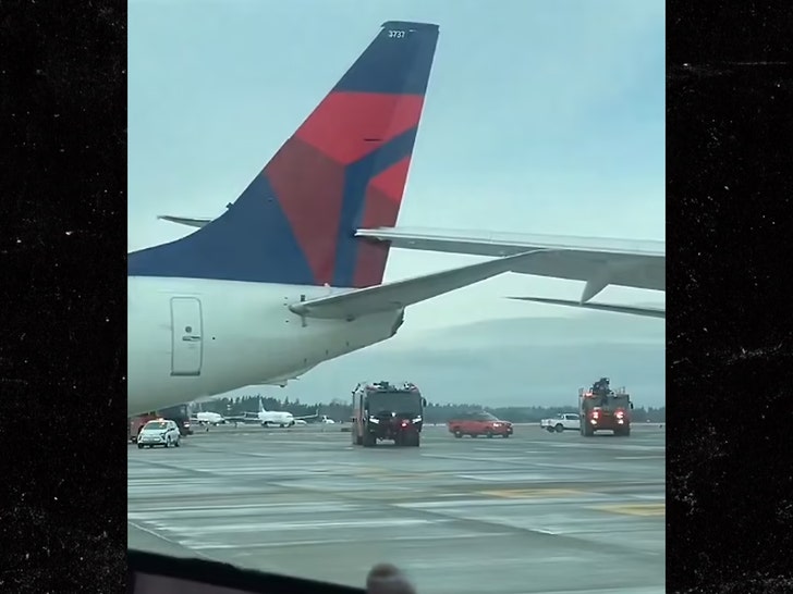 Delta Japan Airlines Flugzeuge kollidieren den Flughafen Seattle