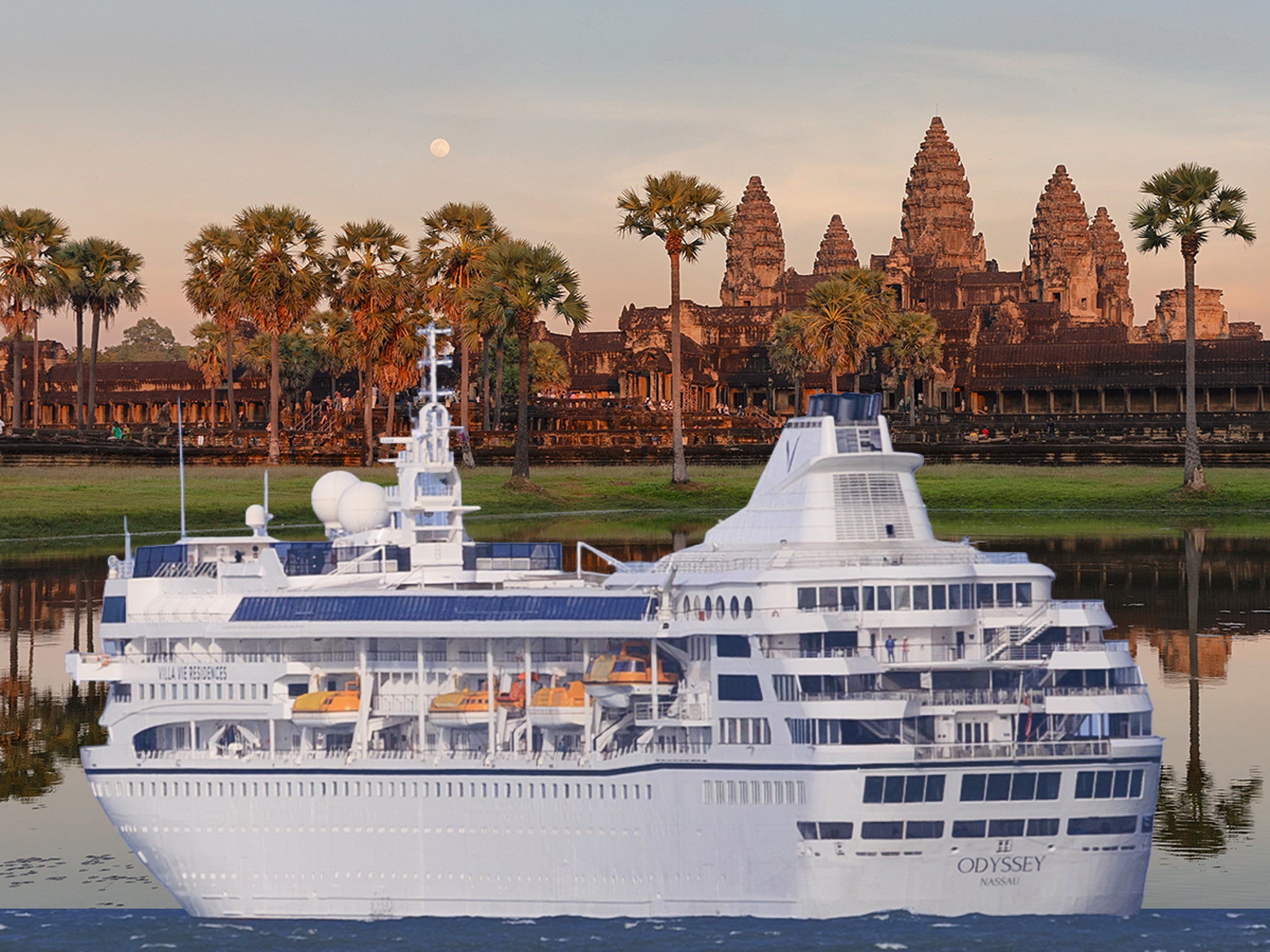 Villa Vie Odyssey Residential Cruise Strands Passengers In Cambodia, Cites Fuel Costs