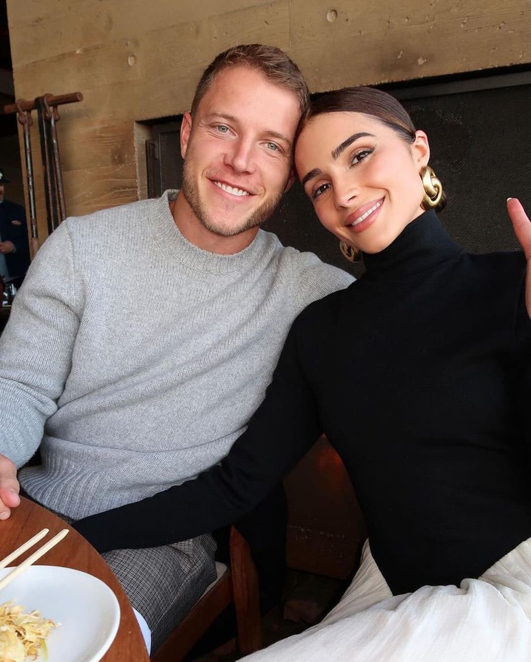 0703 Olivia Culpo Christian McCaffrey Together 0