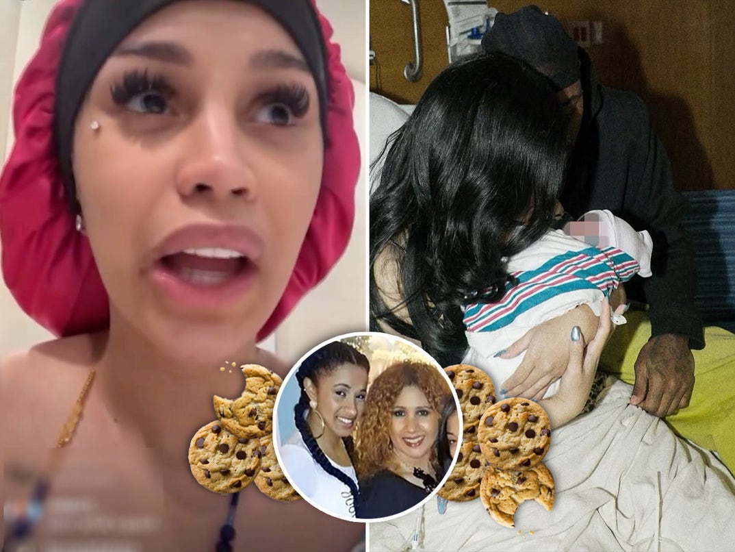 Cardi B is so relatable -- the iconic rapper who recently gave birth to Stefon Diggs' son, took her motherly frustrations out on Instagram Live ... annoyances over her own mother! Cardi's late-night cravings, such as cookies and jerky, went missing and the blame was directly pointed at Cardi's mom, Clara Almánzar.