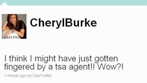 Cheryl Burke -- The Graphic Airport Grope