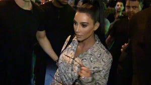 Kim Kardashian West Wearing Outfit Covered In Money Prints