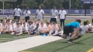 Luke Kuechly Annihilates 11-Year-Old After Getting Juked Out Of His Shoes!