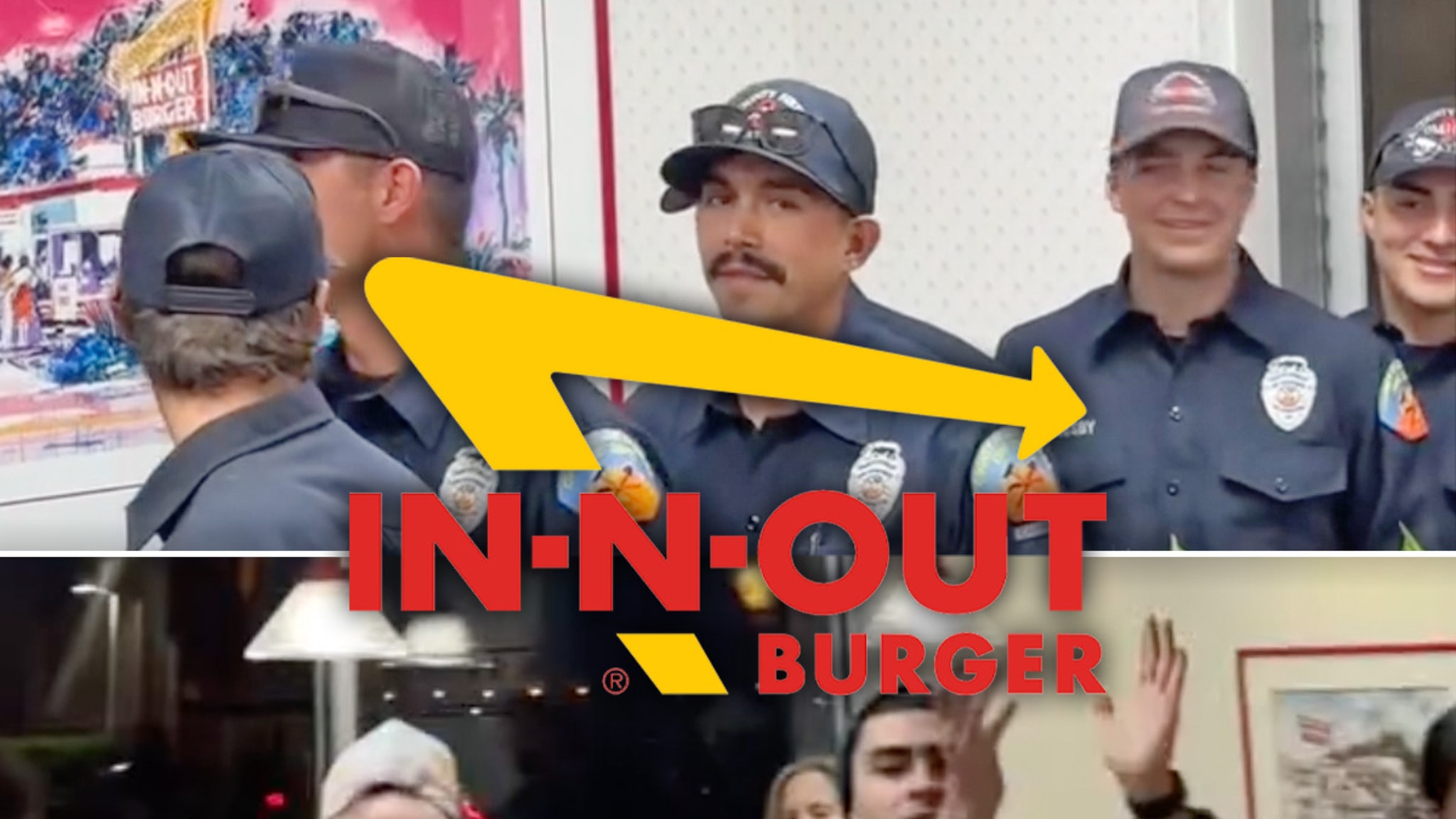 Los Angeles Firefighters Get Applause at Emotional In-N-Out Visit